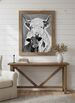 Highland Cows Original Black & White Painting